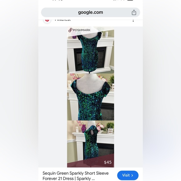 stretchy sequin mini dress in mint condition. - Picture 16 of 17